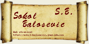 Sokol Balošević vizit kartica